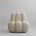 101 Copenhagen Toe Chair in Sand linen Colour 8047-2, Front