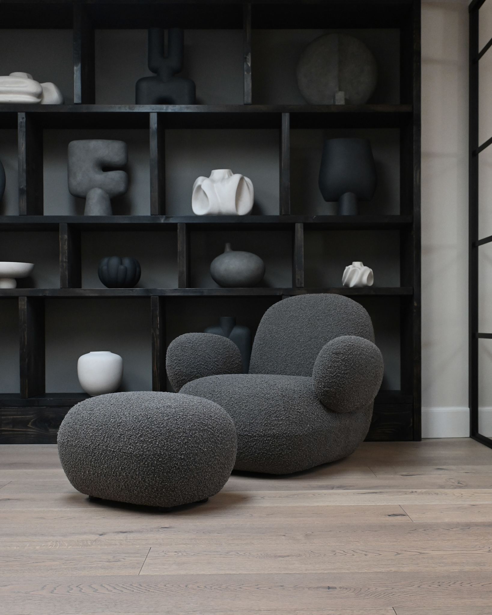 101 Copenhagen - Toe Armchair, Flat - Deep Taupe (A2635) - Armchair